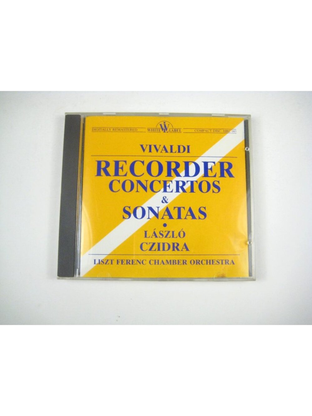 Vivaldi Recorder Concertos Sonatas CD White Label Laszlo Czidra 1980